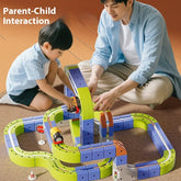 Montessori Motorized Train & Gravity Maze Toy - Smart LED 