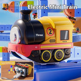 Montessori Motorized Train & Gravity Maze Toy - Smart LED 