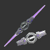 Double-Ended Retractable Lightsaber Toy – Dual-Blade Light-Up Saber with Multiple Lighting Styles