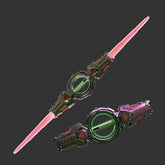 Double-Ended Retractable Lightsaber Toy – Dual-Blade Light-Up Saber with Multiple Lighting Styles - Smart LED 