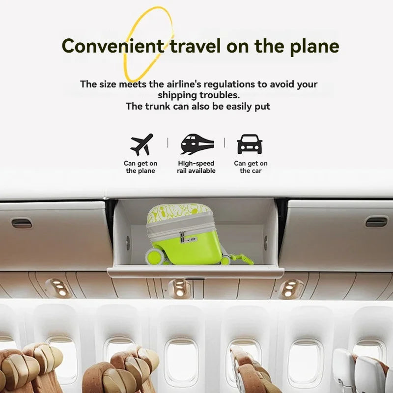 Kids Travel Trolley Suitcase Children Luggage Pulling - Smart LED 